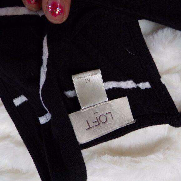 LOFT striped maxi dress M - Picture 3 of 5